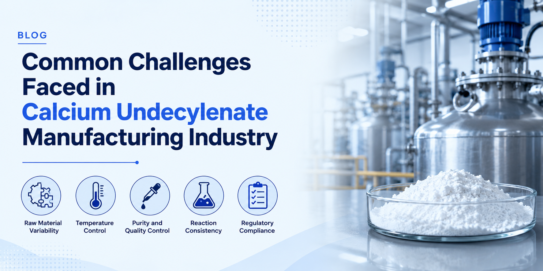 Common Challenges Faced in Calcium Undecylenate Manufacturing Industry