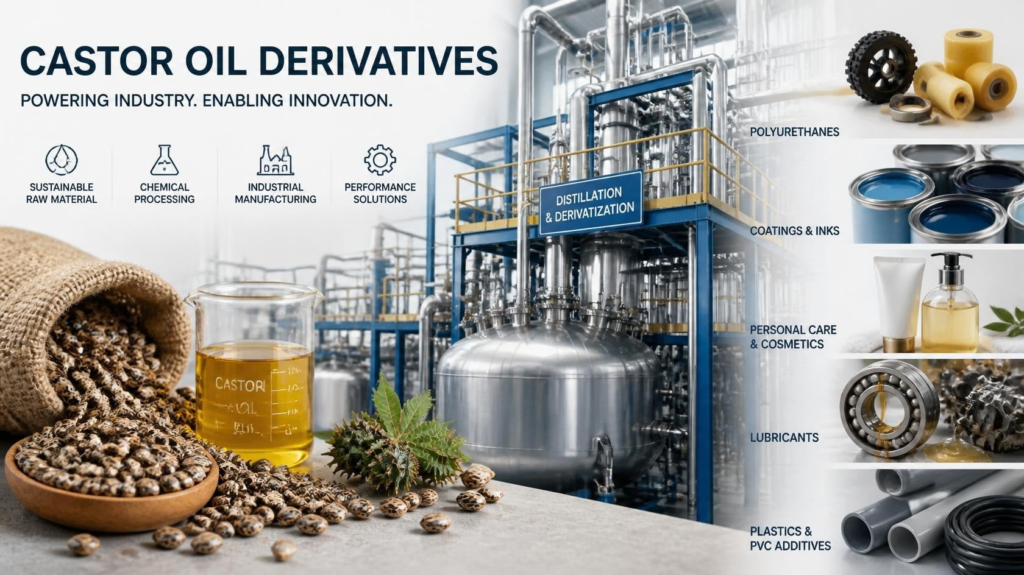 Top Uses of Castor Oil Derivatives in Industrial Manufacturing