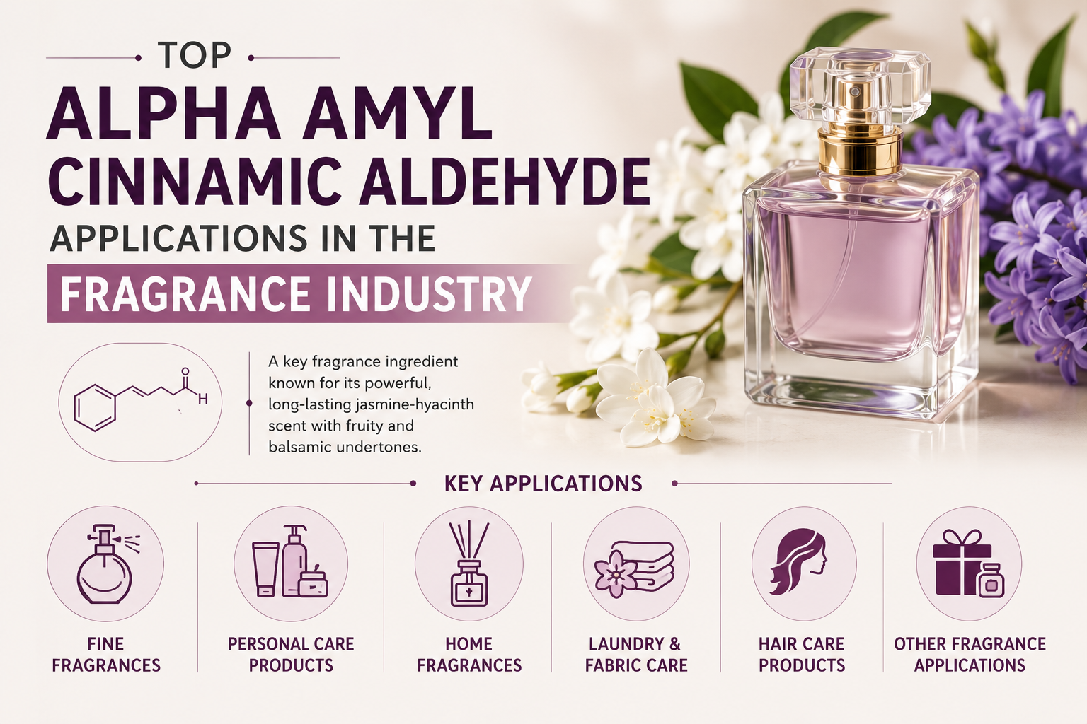 Alpha Amyl Cinnamic Aldehyde Applications in the Fragrance